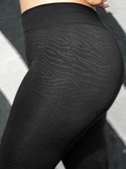 Women's Yoga Leggings | Black Zebra Leggings | Keep It Squishy